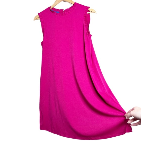 New with Tag Women's APT 9 Berry Ruffle Neck Sleeveless Mini A-Lined Party Dress - Picture 5 of 16